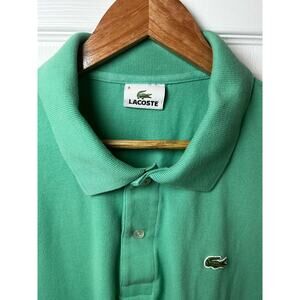 Lacoste Men's Size 9 (French Sizing) Polo Green 100% Cotton Shirt
